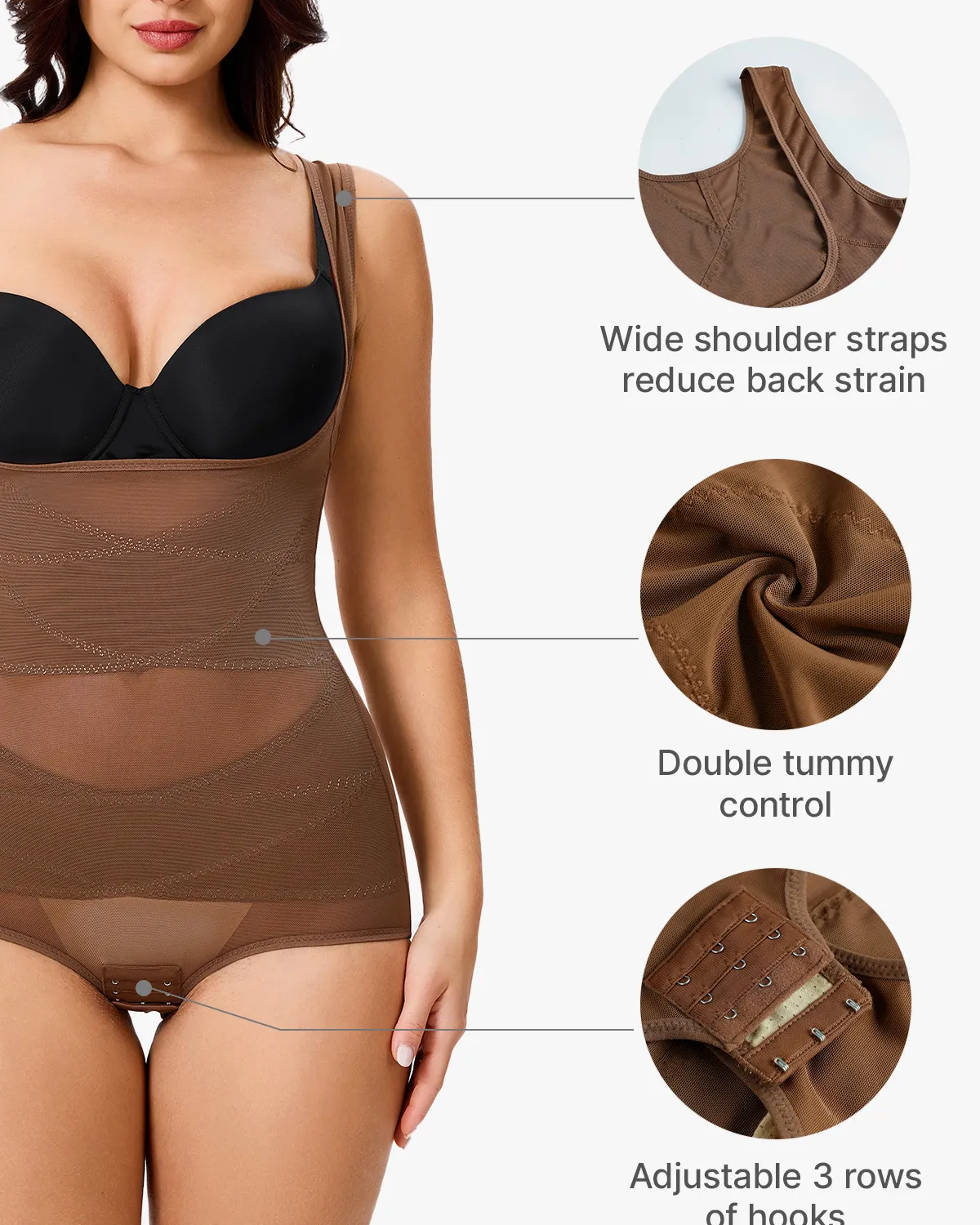 Mesh Tummy Tuck Body Triangle Shapewear