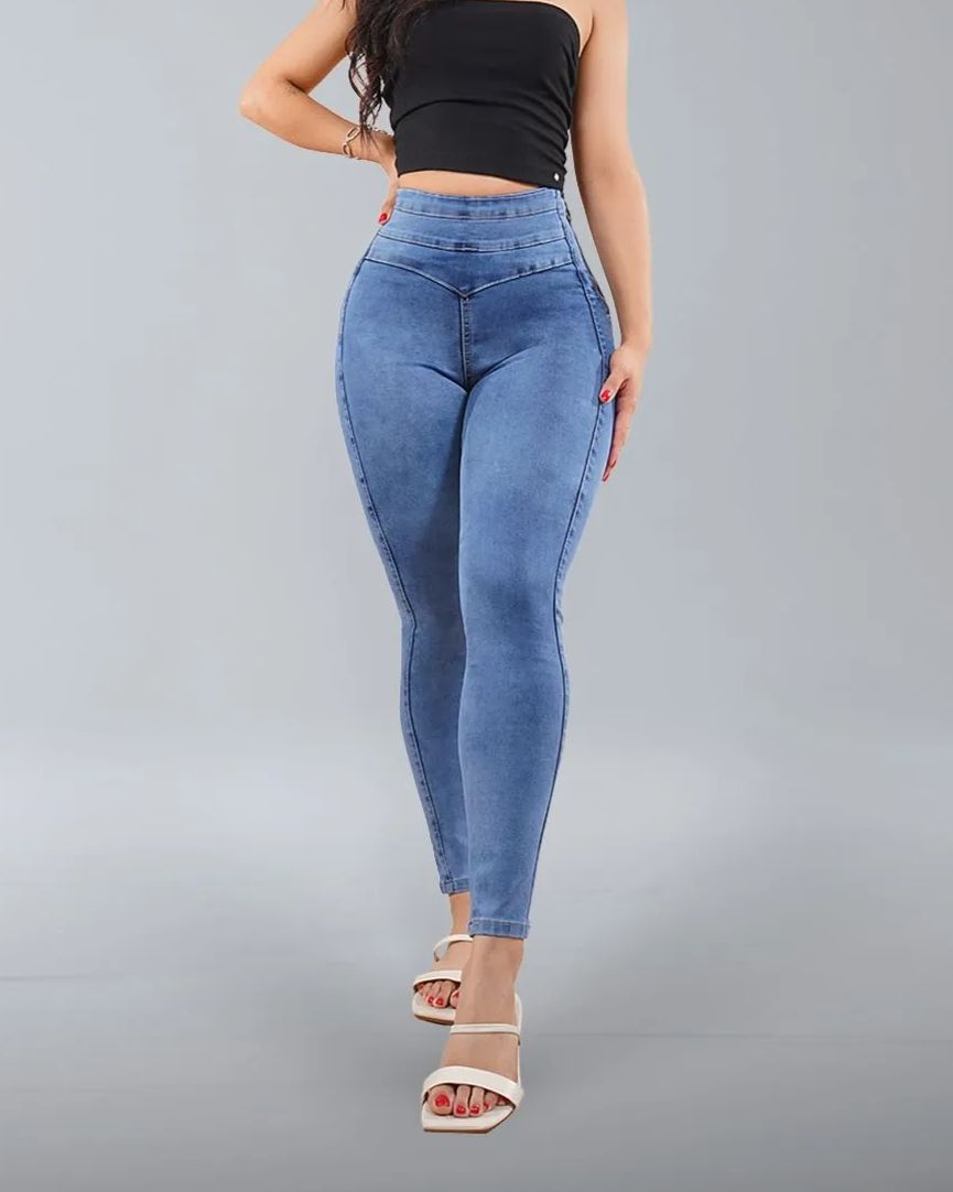 High Rise Skinny Peach Hip High Waist Jeans (Pre-Sale)