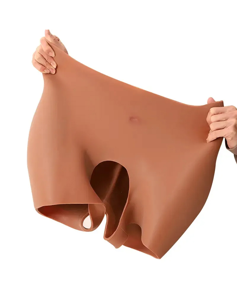 Open crotch food-grade silicone short hip pad with three-year service life