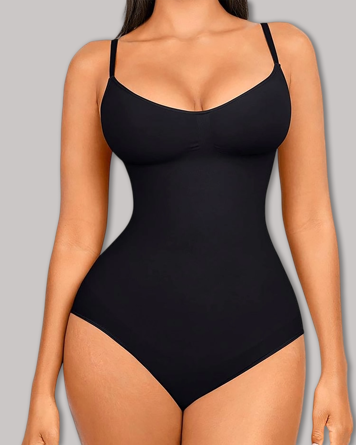 Seamless Shapewear Bodysuit | No-Roll Tummy Control | Curvy-Faja-Curvy-Faja