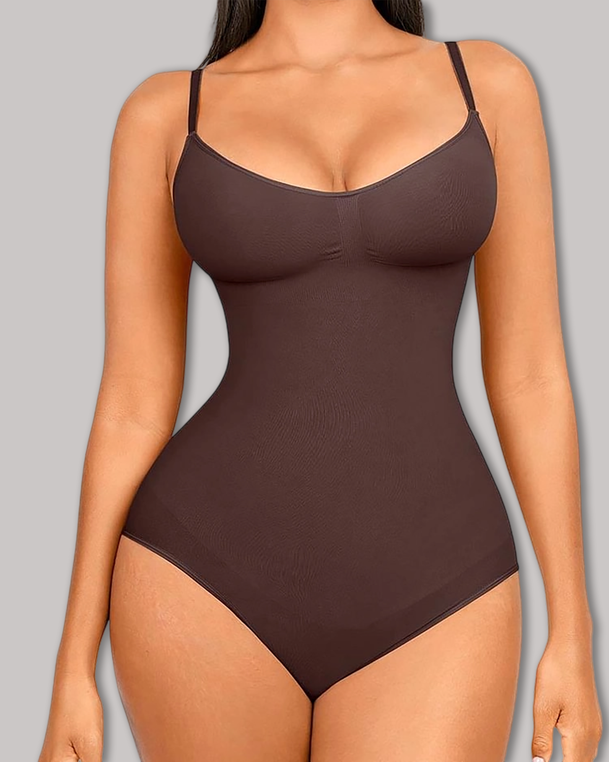 Seamless Shapewear Bodysuit | No-Roll Tummy Control | Curvy-Faja-Curvy-Faja