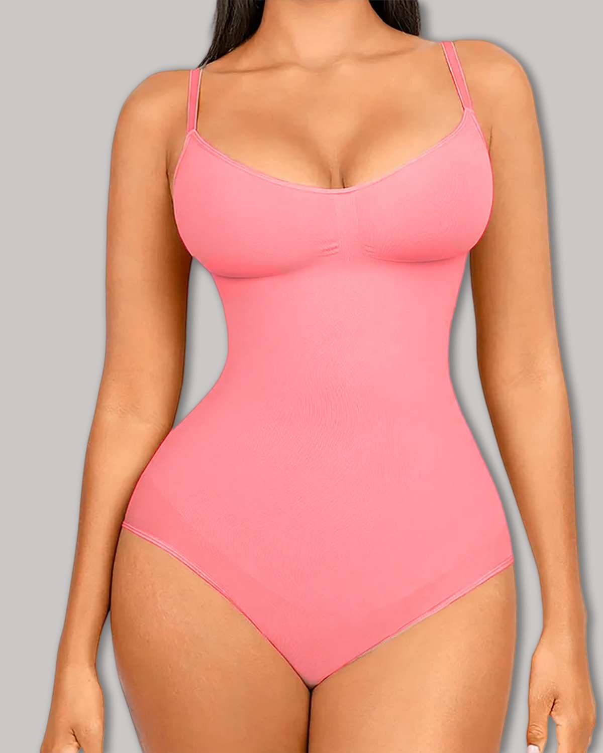 Seamless Shapewear Bodysuit | No-Roll Tummy Control | Curvy-Faja-Curvy-Faja