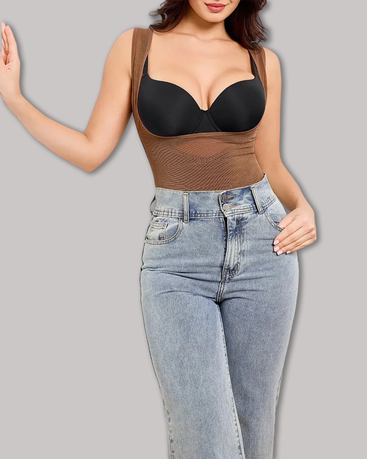 Mesh Tummy Tuck Body Triangle Shapewear