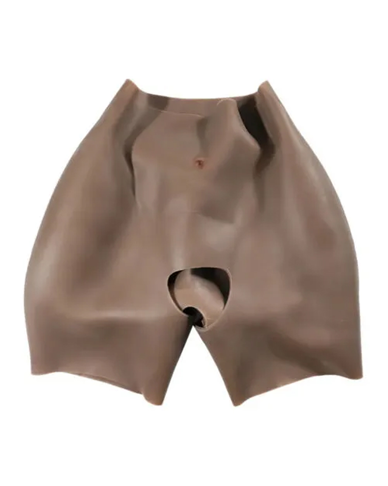 Open crotch food-grade silicone short hip pad with three-year service life