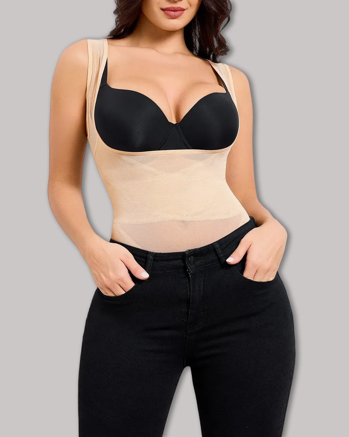 Mesh Tummy Tuck Body Triangle Shapewear