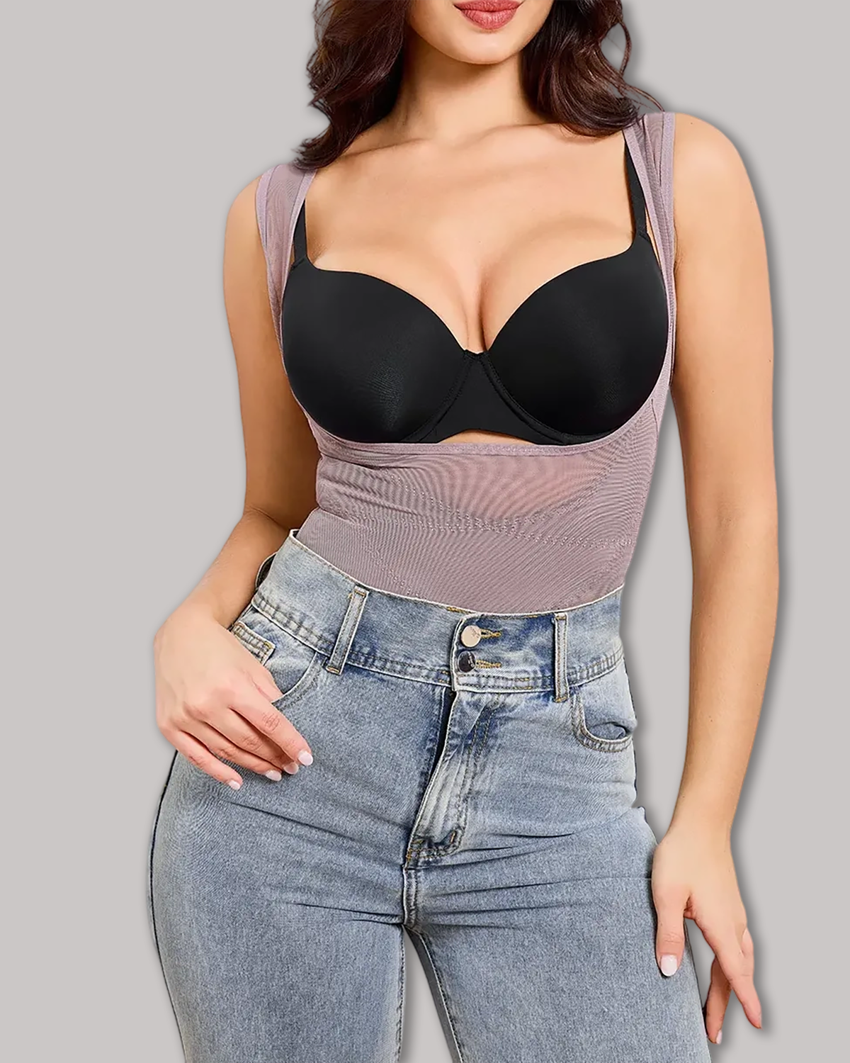 Mesh Tummy Tuck Body Triangle Shapewear