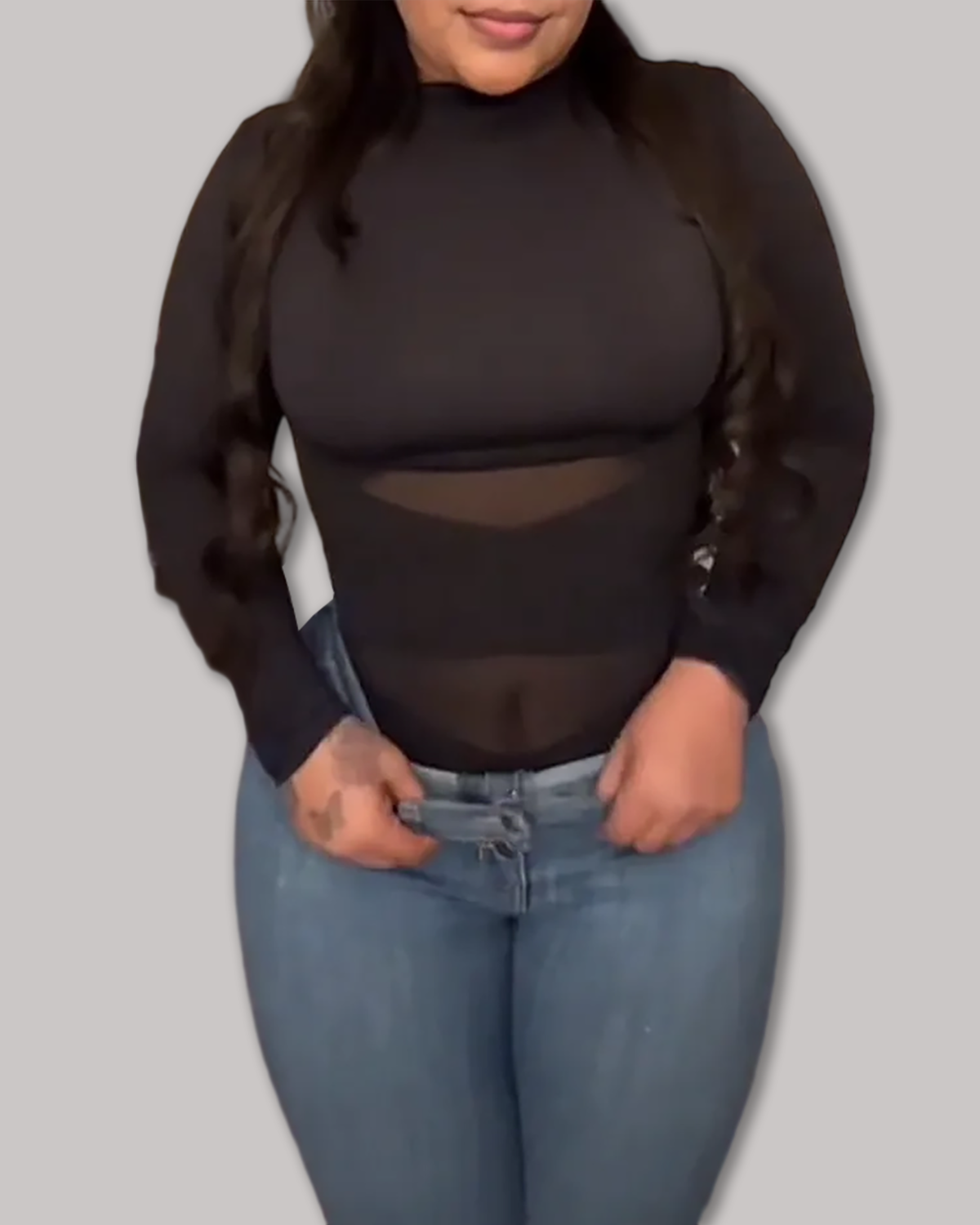 Mesh Tummy Tuck Body Triangle Shapewear