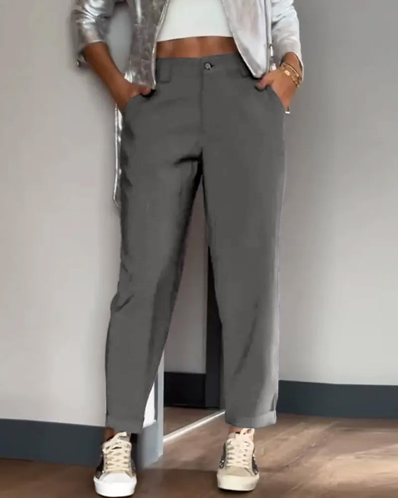 Loose Casual Carrot Pants Harem Pants-Curvy-Faja