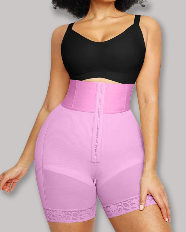 3 Boned Sculpt High Waist Booty Shorts