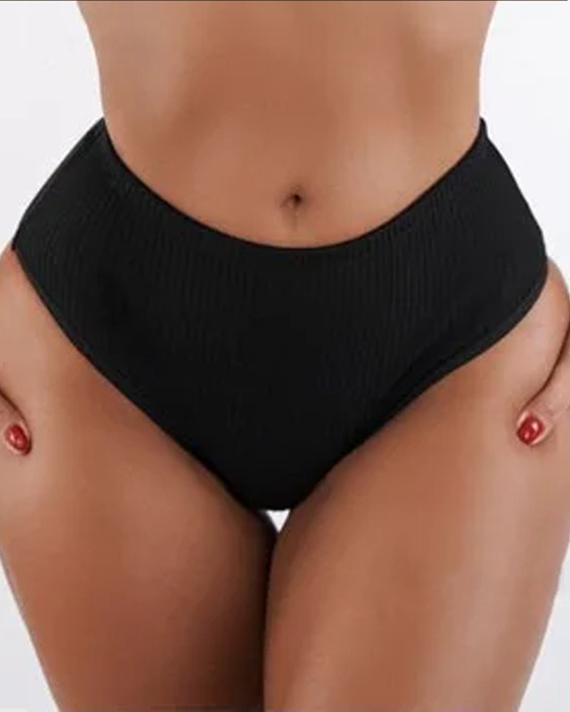 Stylish Leopard Print Pure Cotton Mid-Rise Bikini Panties