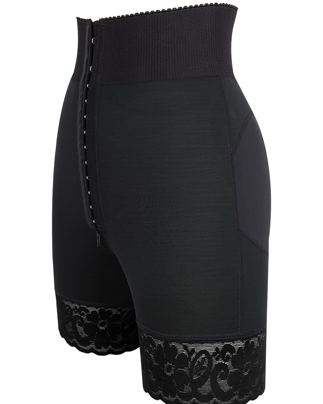 Body Shaping Tummy Tuck Hip Lifting Buttoned High Elastic Shaping Pants-Curvy-Faja