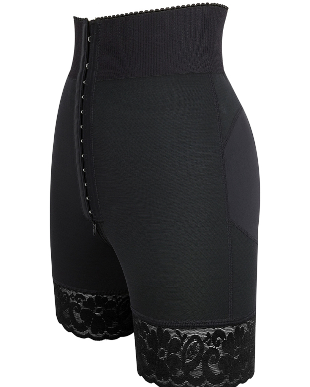 Body Shaping Tummy Tuck Hip Lifting Buttoned High Elastic Shaping Pants-Curvy-Faja