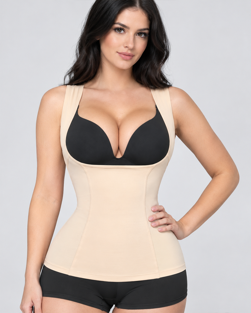 Seamless Open Bust Postpartum Tummy Control Shapewear Vest