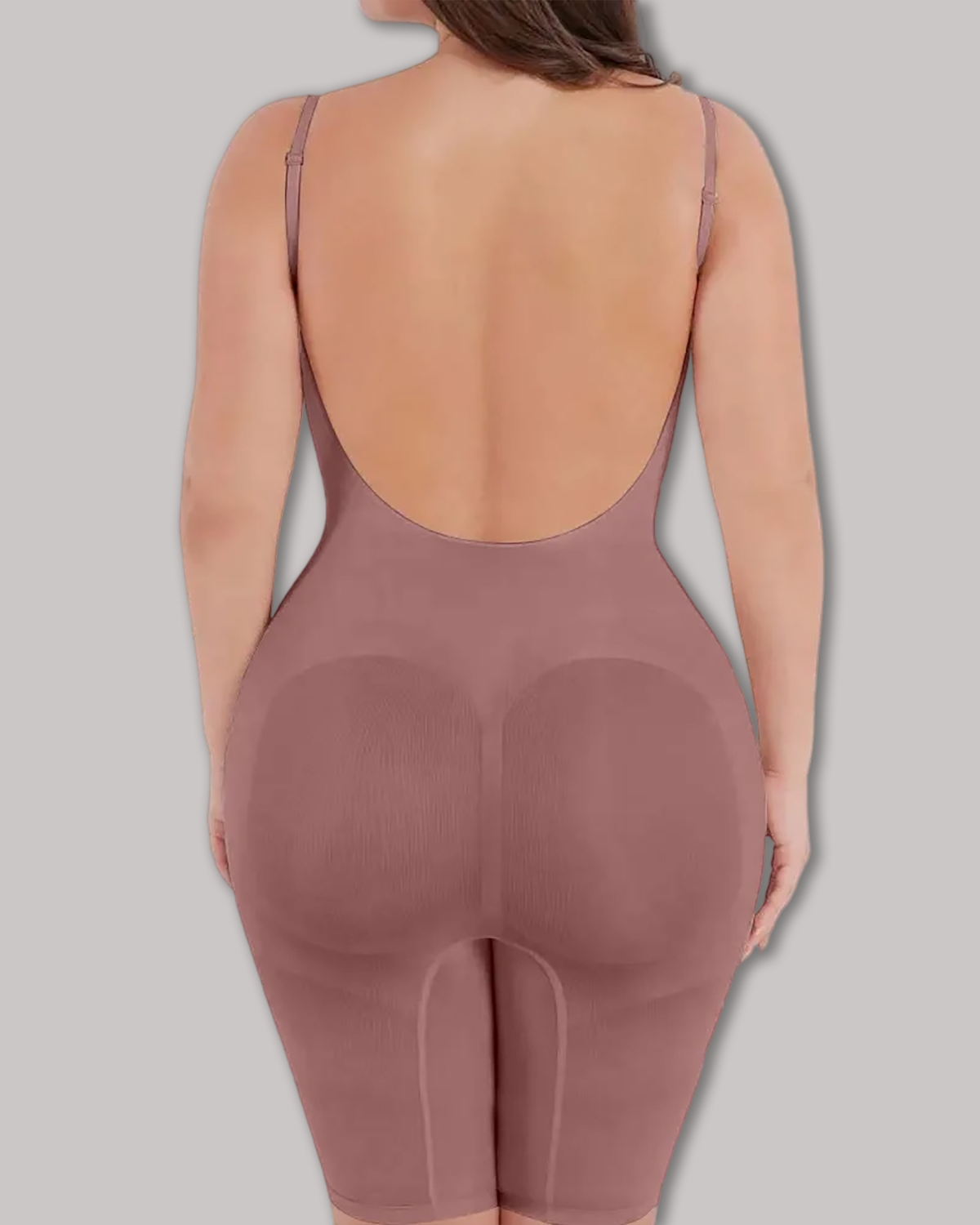 Seamless Backless Mid-Length Full Body Shaper
