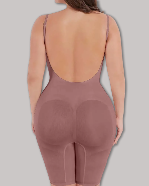 Seamless Backless Mid-Length Full Body Shaper