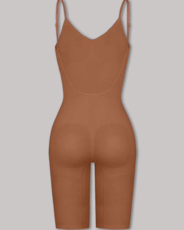 Seamless Backless Mid-Length Full Body Shaper
