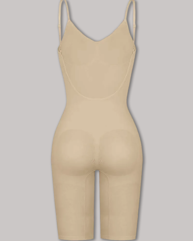 Seamless Backless Mid-Length Full Body Shaper