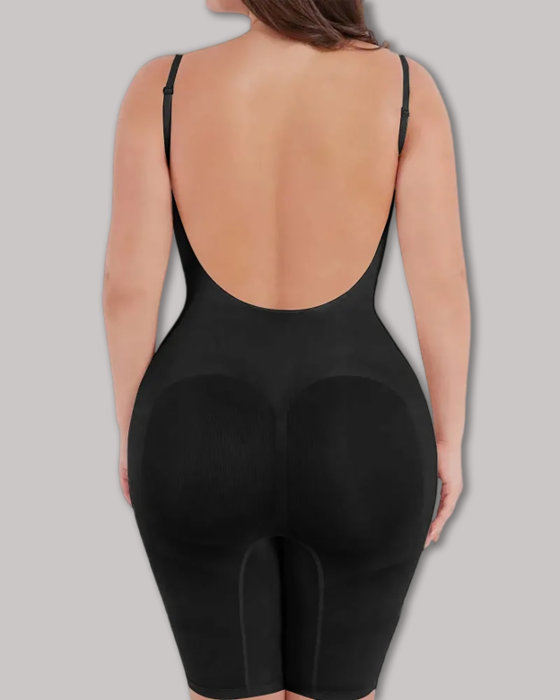 Seamless Backless Mid-Length Full Body Shaper