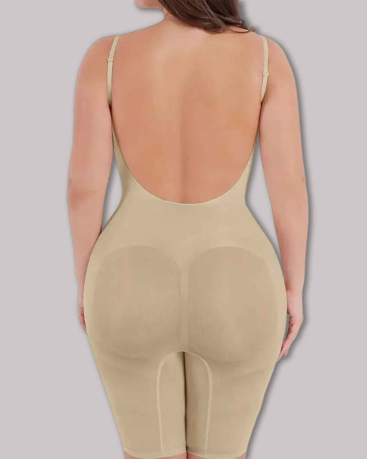 Seamless Backless Mid-Length Full Body Shaper