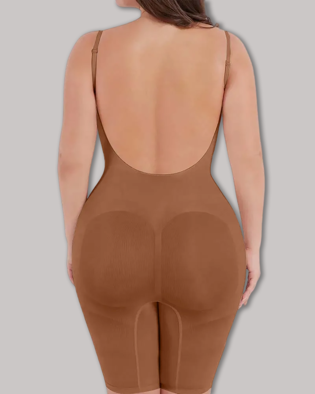 Seamless Backless Mid-Length Full Body Shaper