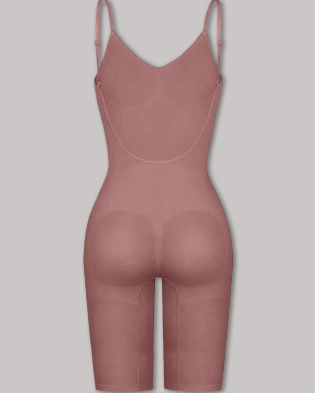 Seamless Backless Mid-Length Full Body Shaper