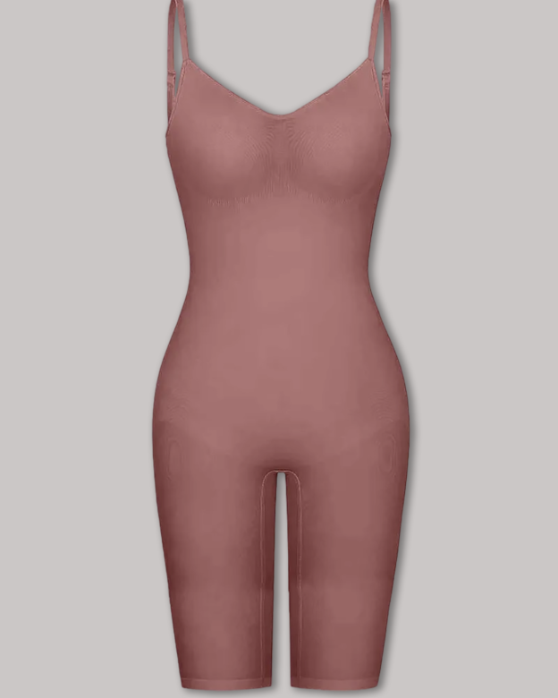 Seamless Backless Mid-Length Full Body Shaper