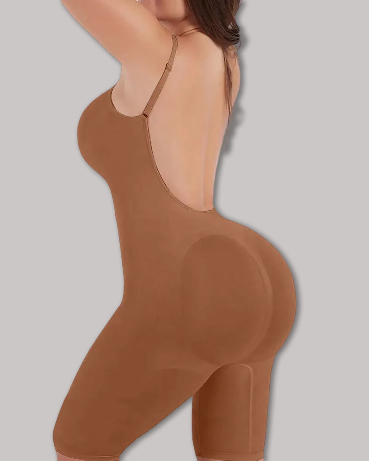 Seamless Backless Mid-Length Full Body Shaper