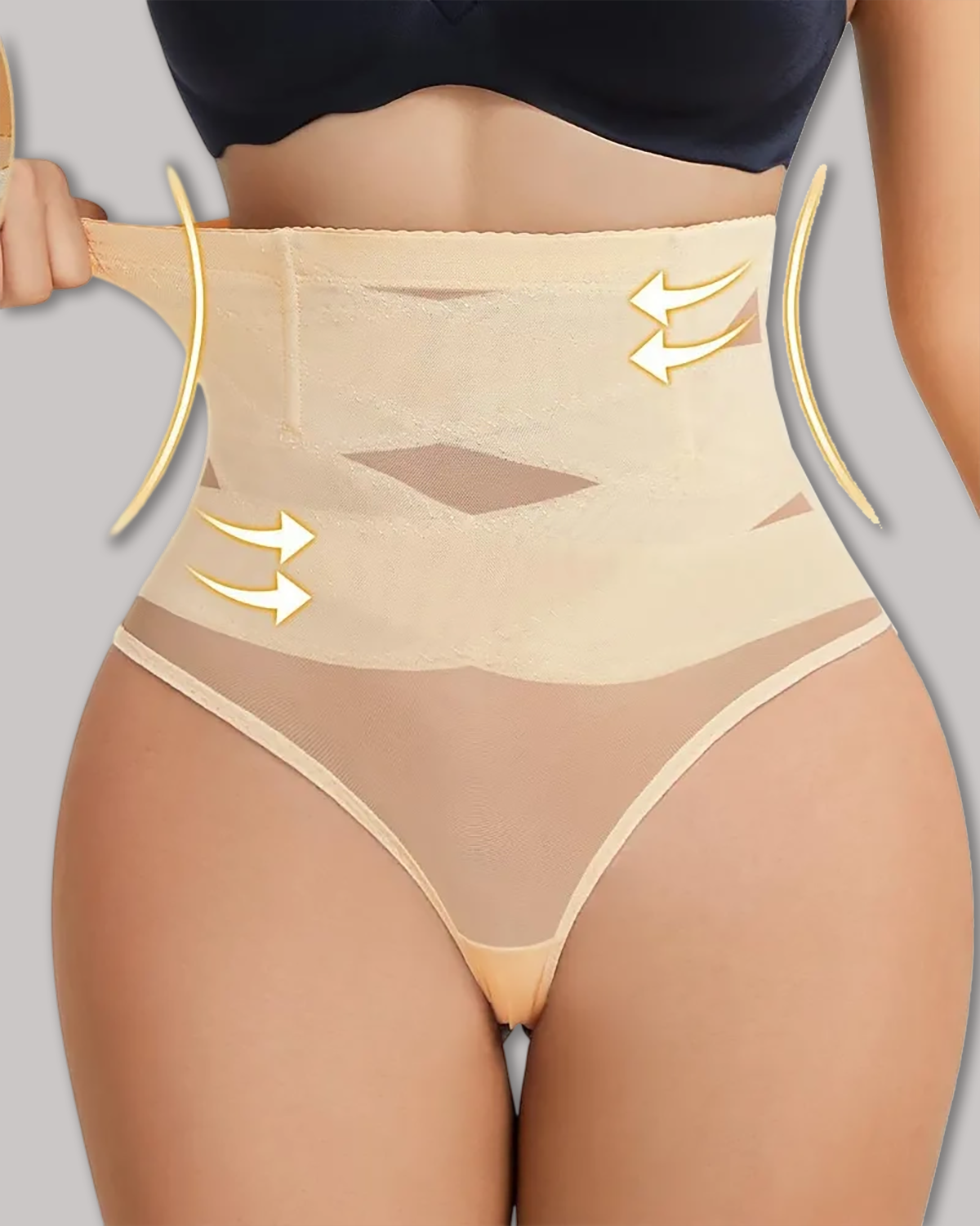 Cross High Waist Shaping Briefs