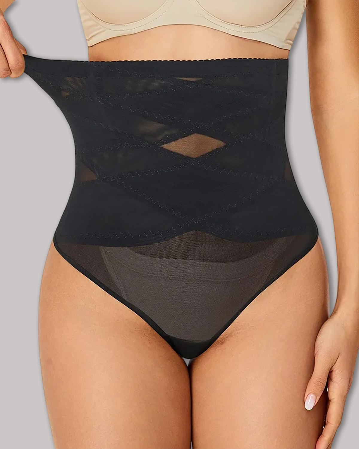 Cross High Waist Shaping Briefs