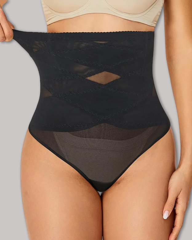 Cross High Waist Shaping Briefs
