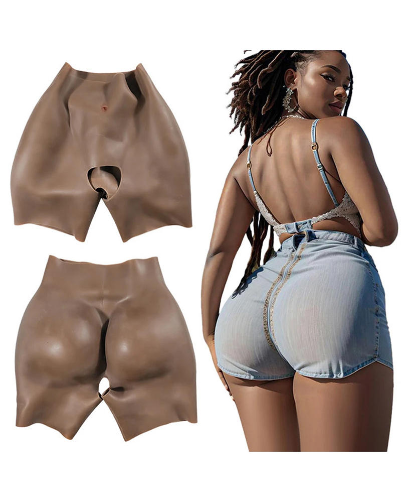 Open crotch food-grade silicone short hip pad with three-year service life