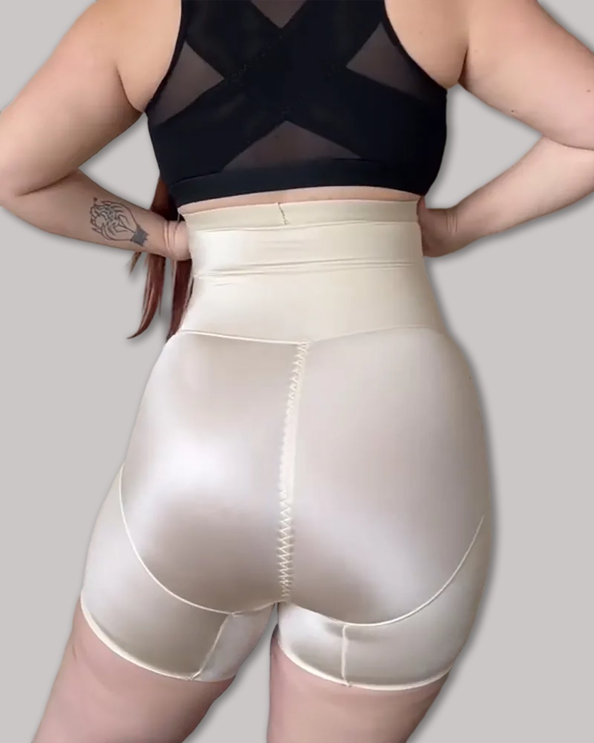 Crossover Bandage High Waist Hip-Lifting Shorts