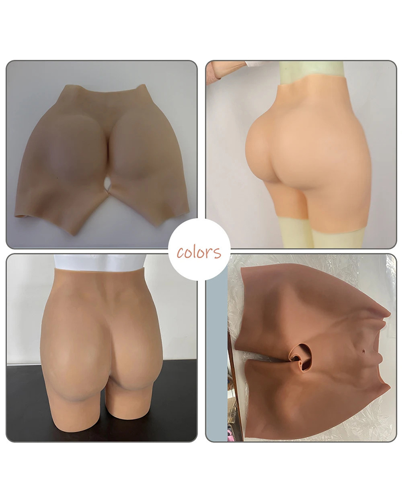 Open crotch food-grade silicone short hip pad with three-year service life