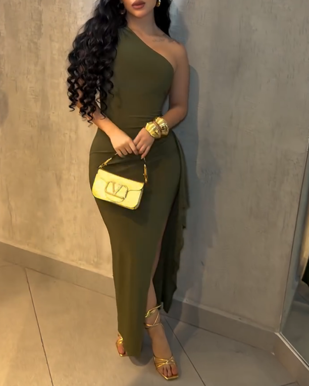 Backless Fitted Dress-Curvy-Faja