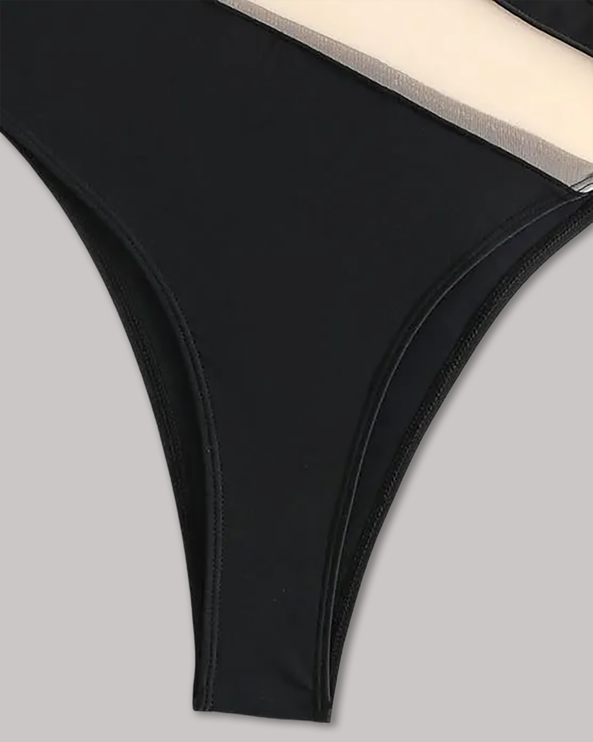 Off-Shoulder Transparent Sexy One-Piece Swimsuit