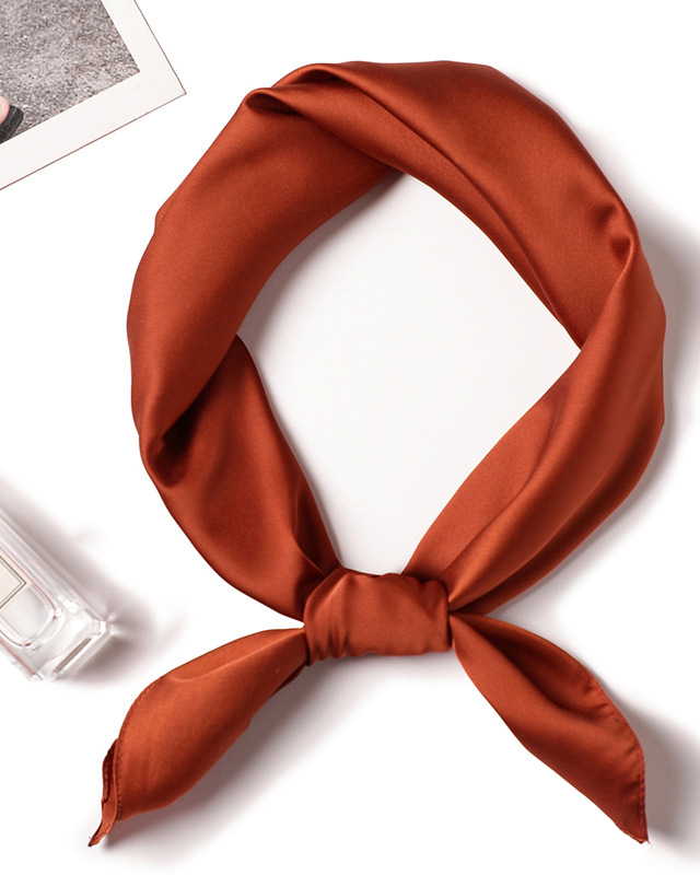 Simple Solid Color Square Scarf-Curvy-Faja