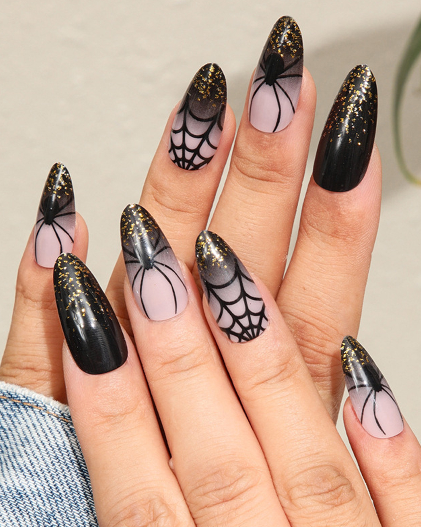 Halloween face nail sticker-Curvy-Faja