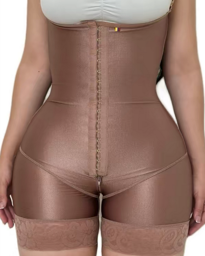 Open Chest Sleeveless Adjustable Shoulder Strap Shapewear With Abdominal Control