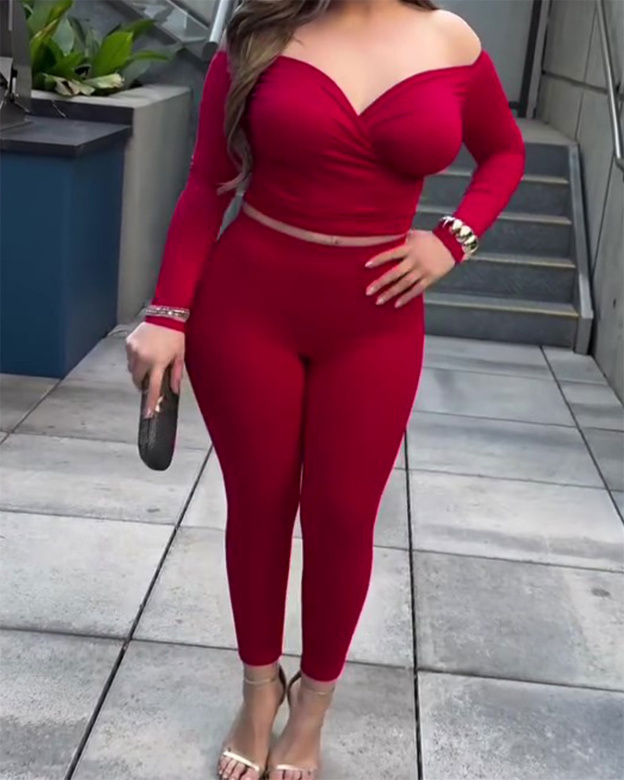 Bandeau Off-shoulder Busty Suit-Curvy-Faja