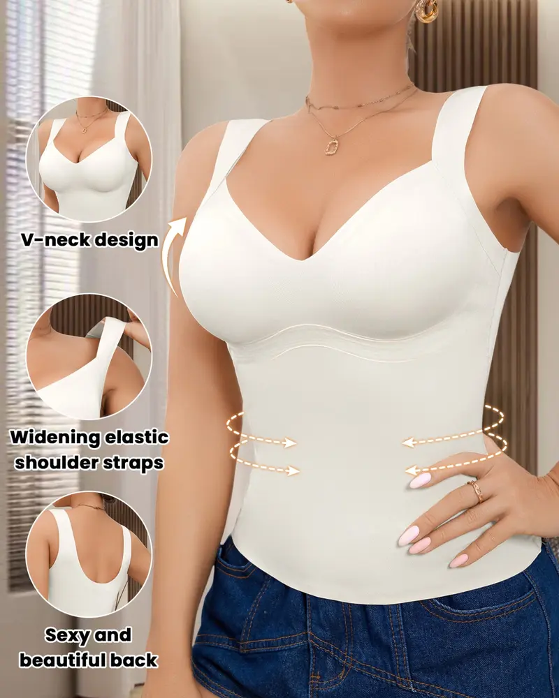 Seamless Comfortable Waist-Cinching Tummy-Control Shaping Top