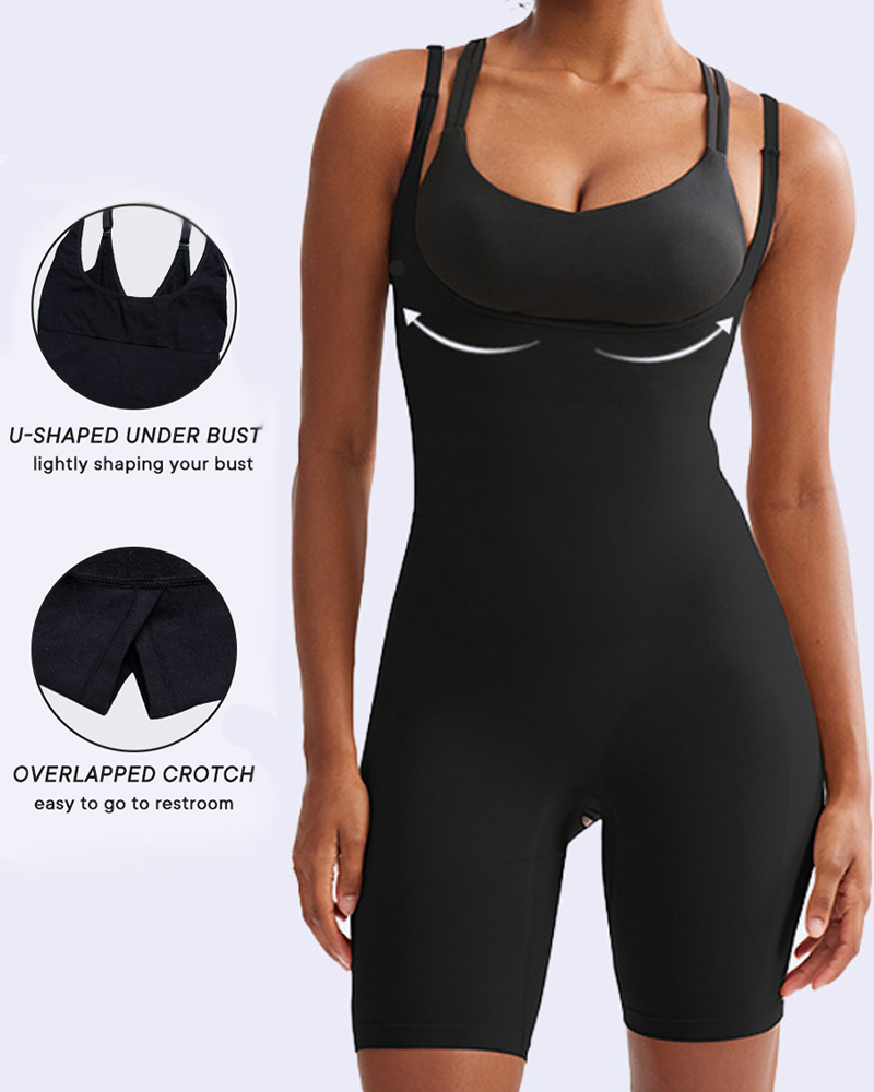 Tummy-Flattening Hip-Lifting Bust-Opening Shaping Bodysuit