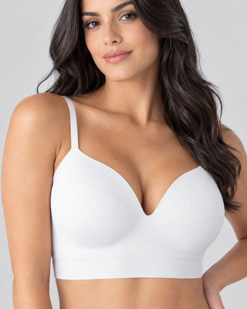 Wirefree Shaping Bra Comfort Support with Adjustable Straps & Soft Sponge Cups