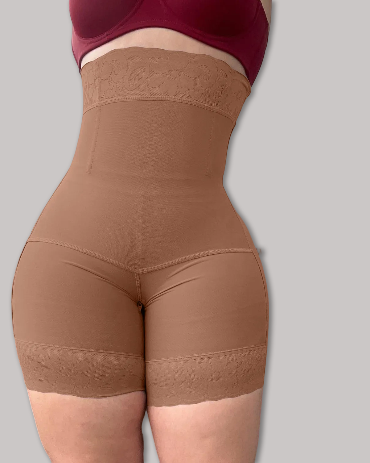 High Waist Shorts Thigh Slimmer-Curvy-Faja