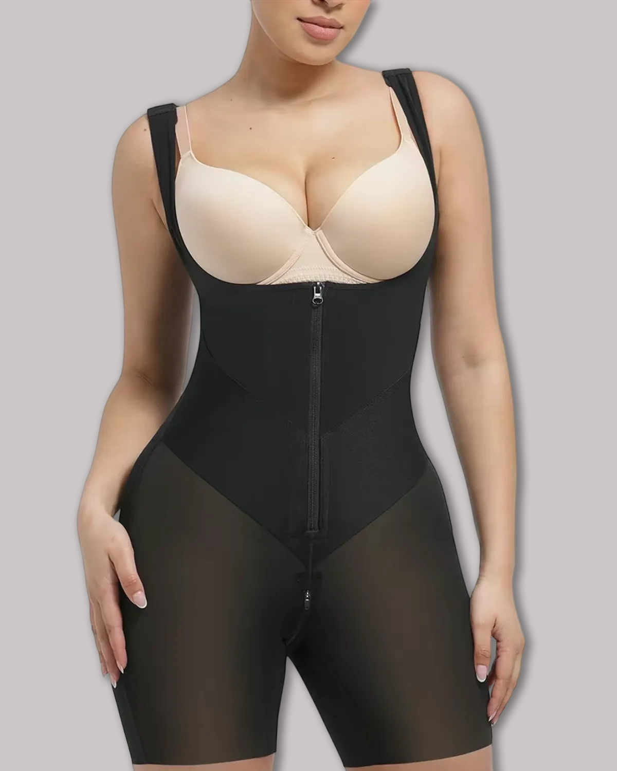 U Shaped Front Tummy Control Postpartum Shaper High Back Coverage Butt Lifting Bodysuit（Pre-Sale）