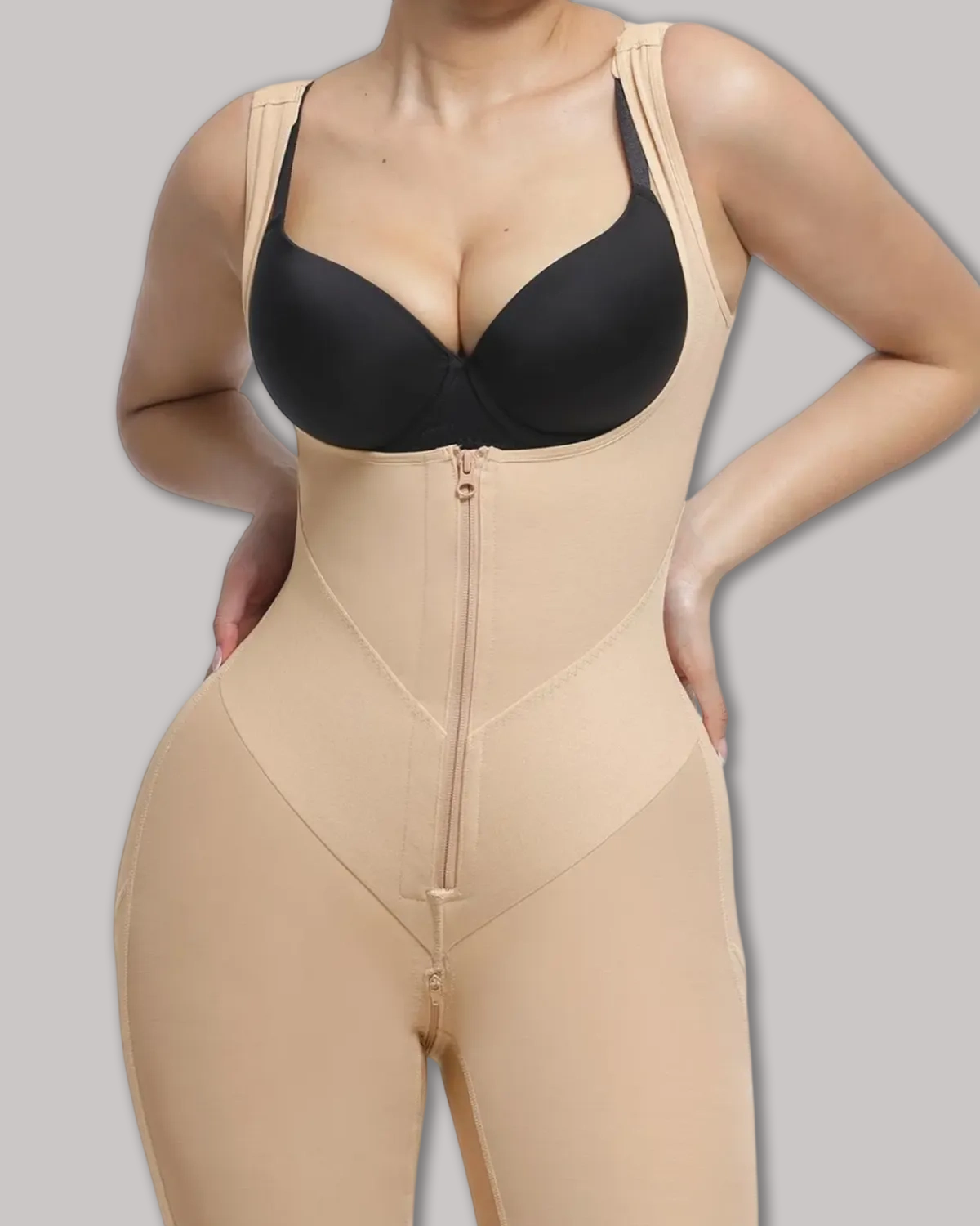 U Shaped Front Tummy Control Postpartum Shaper High Back Coverage Butt Lifting Bodysuit（Pre-Sale）