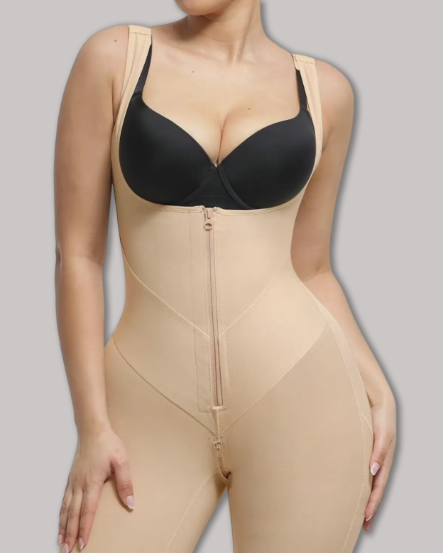 U Shaped Front Tummy Control Postpartum Shaper High Back Coverage Butt Lifting Bodysuit（Pre-Sale）