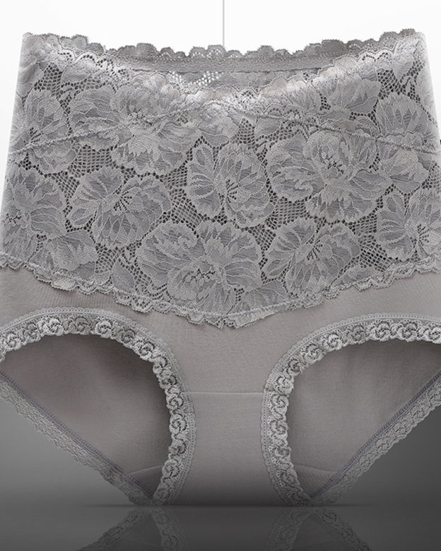 High Waist Tummy Control Sexy Lace Panties-Curvy-Faja