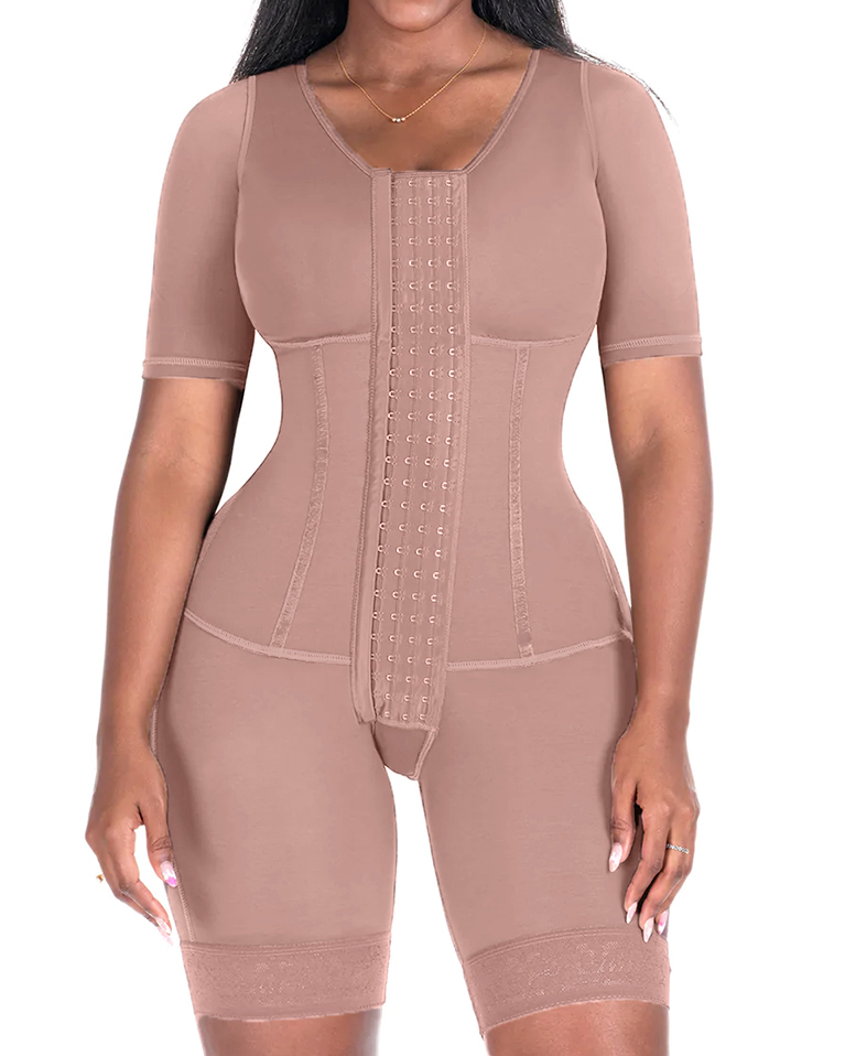 Shapewear for Women Tummy Control Fajas Waist Trainer Bodysuits Butt Lifter Upper Arm Compression Shaper