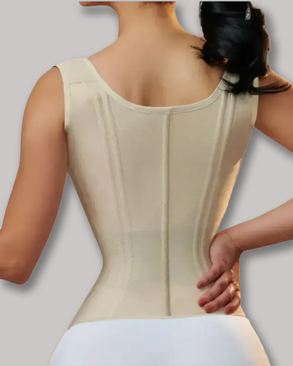 Waist Trainer for Women Corset Vest Body Shaper Cincher Trimmer Tank Top Sport Girdle with Steel Bones-Curvy-Faja