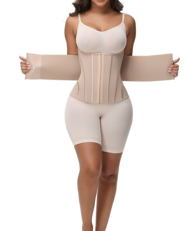 Waist Trainer for Women Tummy Control Workout Girdle Corset Waist Cincher-Curvy-Faja